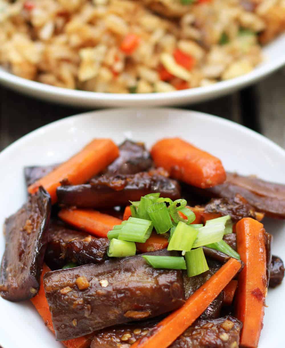 Szechuan Spicy Eggplant and Carrots | Mother Would Know