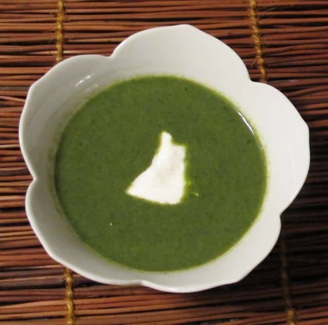 curried spinach soup