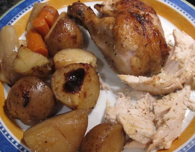 slow cooker or crock pot chicken with vegetables