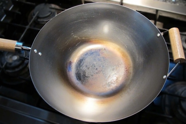 after seasoning the wok is cleaned and ready