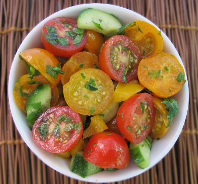 Cherry Tomato & Cucumber Salad