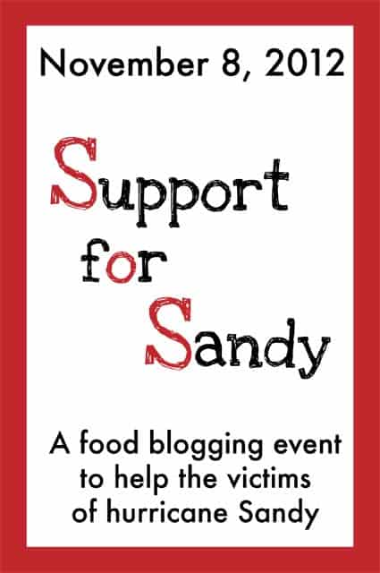 Food Bloggers Support for Sandy Relief (and a Recipe)