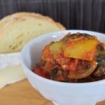 Easy winter ratatouille is a fabulous vegetarian meal.