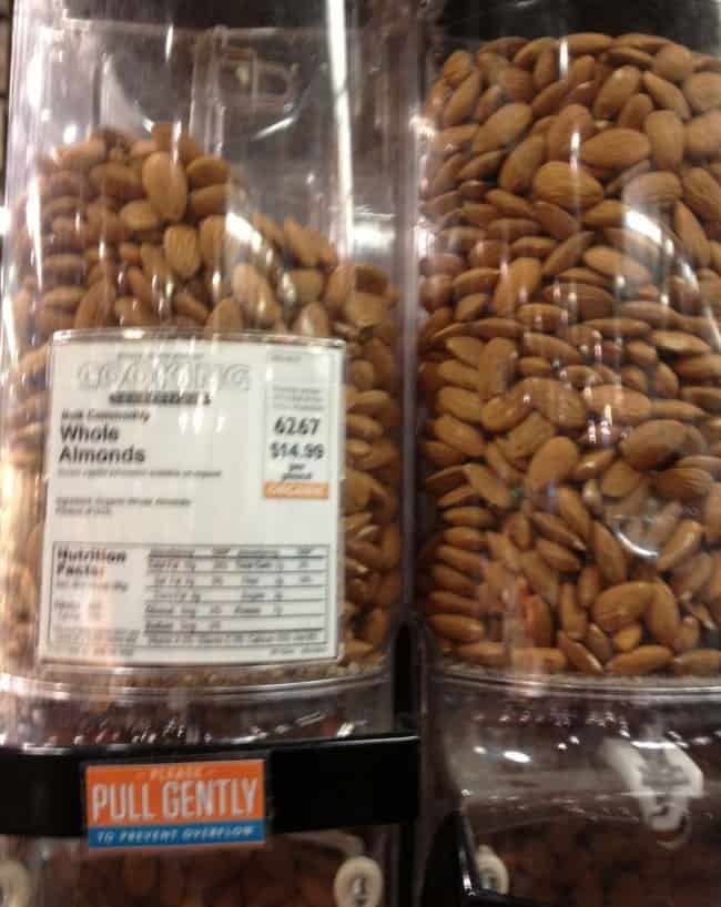 bulk raw almonds