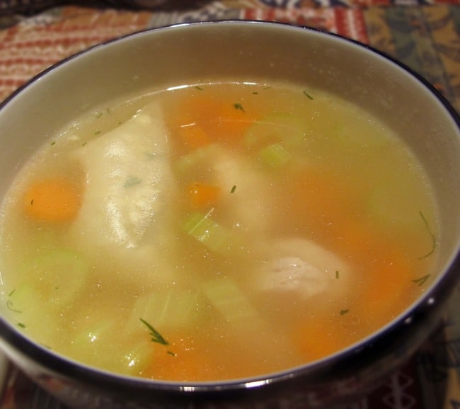 kreplach in soup