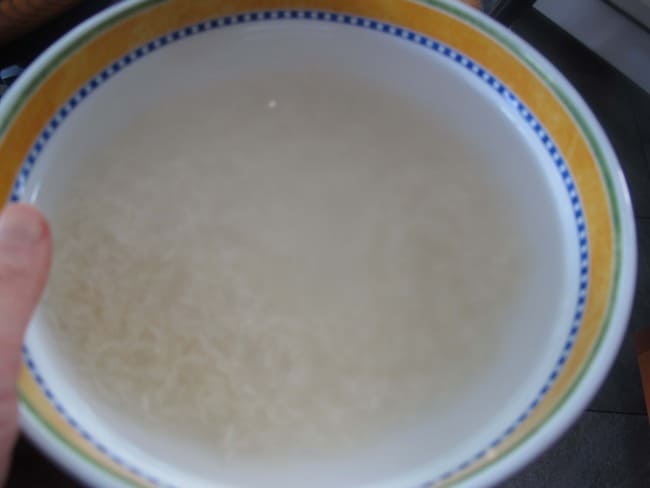 rice before washing
