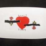 plate with heart on it for Valentine's