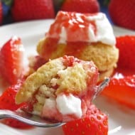Individual Strawberry Shortcake Biscuits