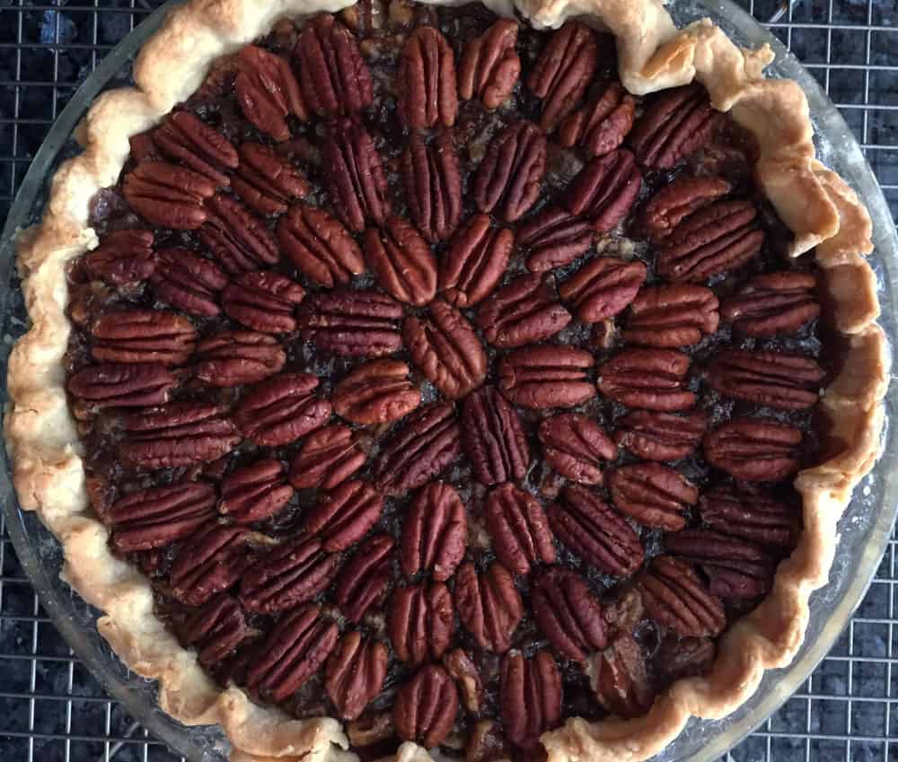 homemade pecan pie that must be refrigerated 