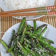 Stir-Fried Asparagus with Ginger and Sesame