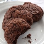 nutella espresso cookies on plate
