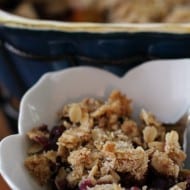 Stone Fruit and Blueberry Crisp