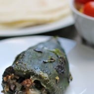 Easy Stuffed Poblano Peppers