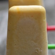 Healthy Mango Peach and Yogurt Popsicles