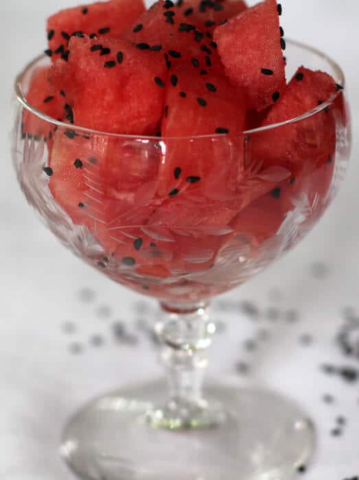 This elegant and simple watermelon dessert takes only minutes to prepare. | Mother Would Know