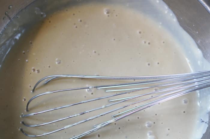 whisking ingredients for ice cream base | Mother Would Know
