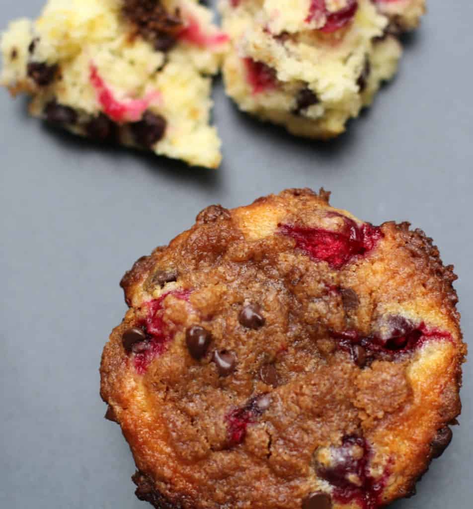 Chocolate Cranberry Streusel Muffins - Mother Would Know