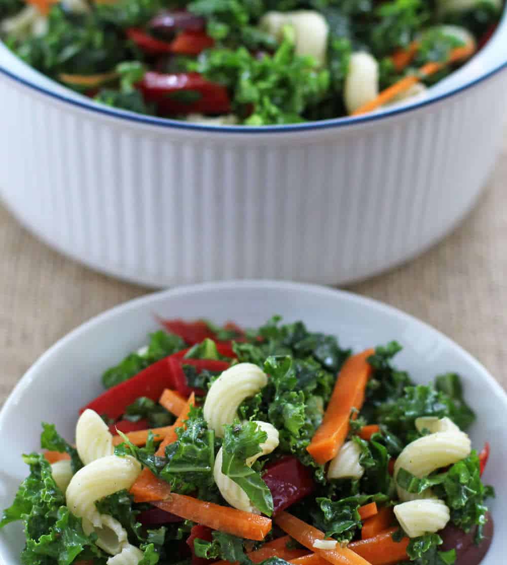 Weeknight kale pasta salad | Mother Would Know