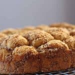 close up of Make Ahead sweet potato monkey bread