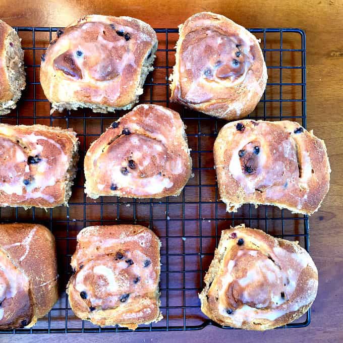 Blueberry Cream Cheese Buns from Make Ahead Bread