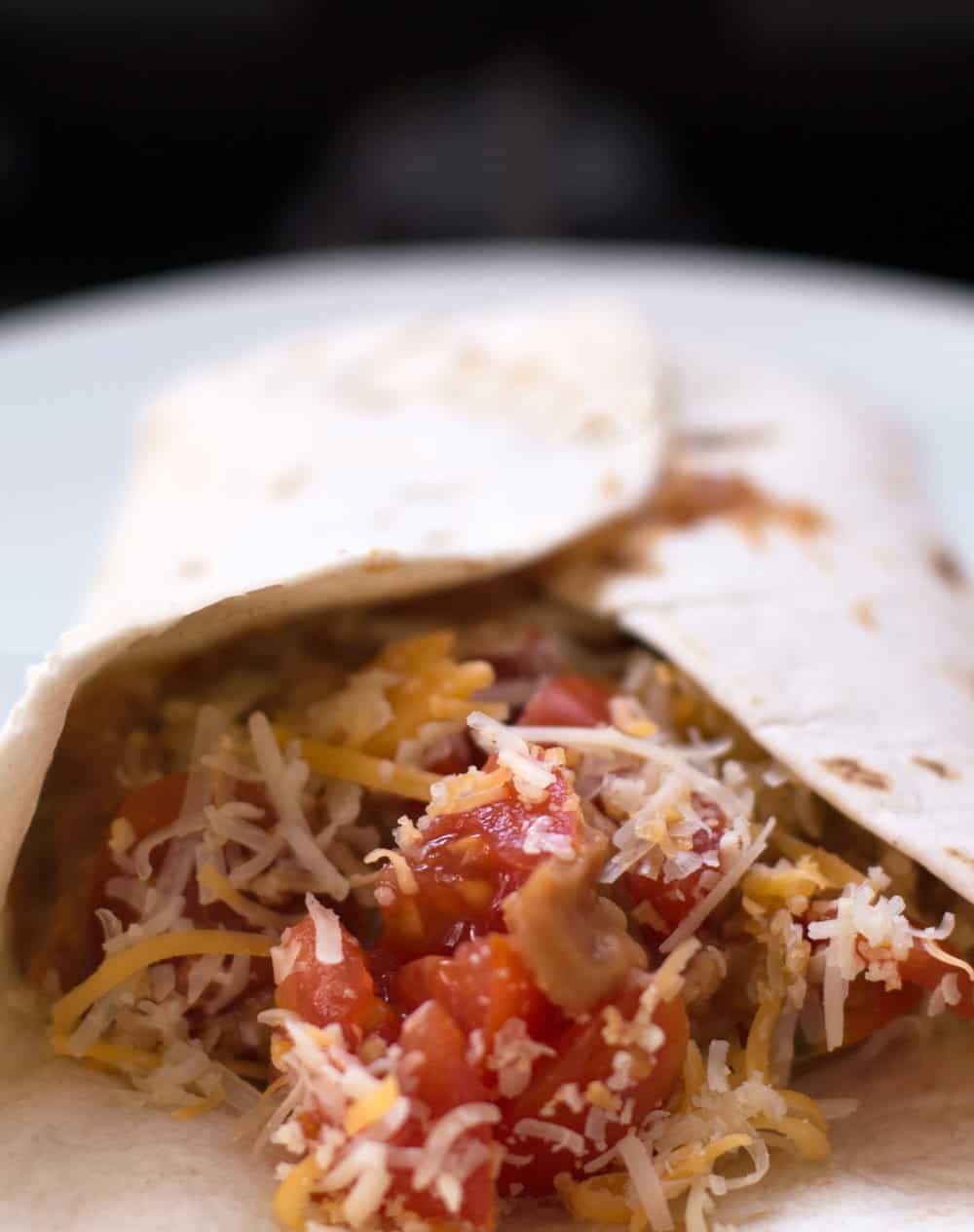Refried bean burritos are easy to make. They're great for Game Day or any day for that matter.