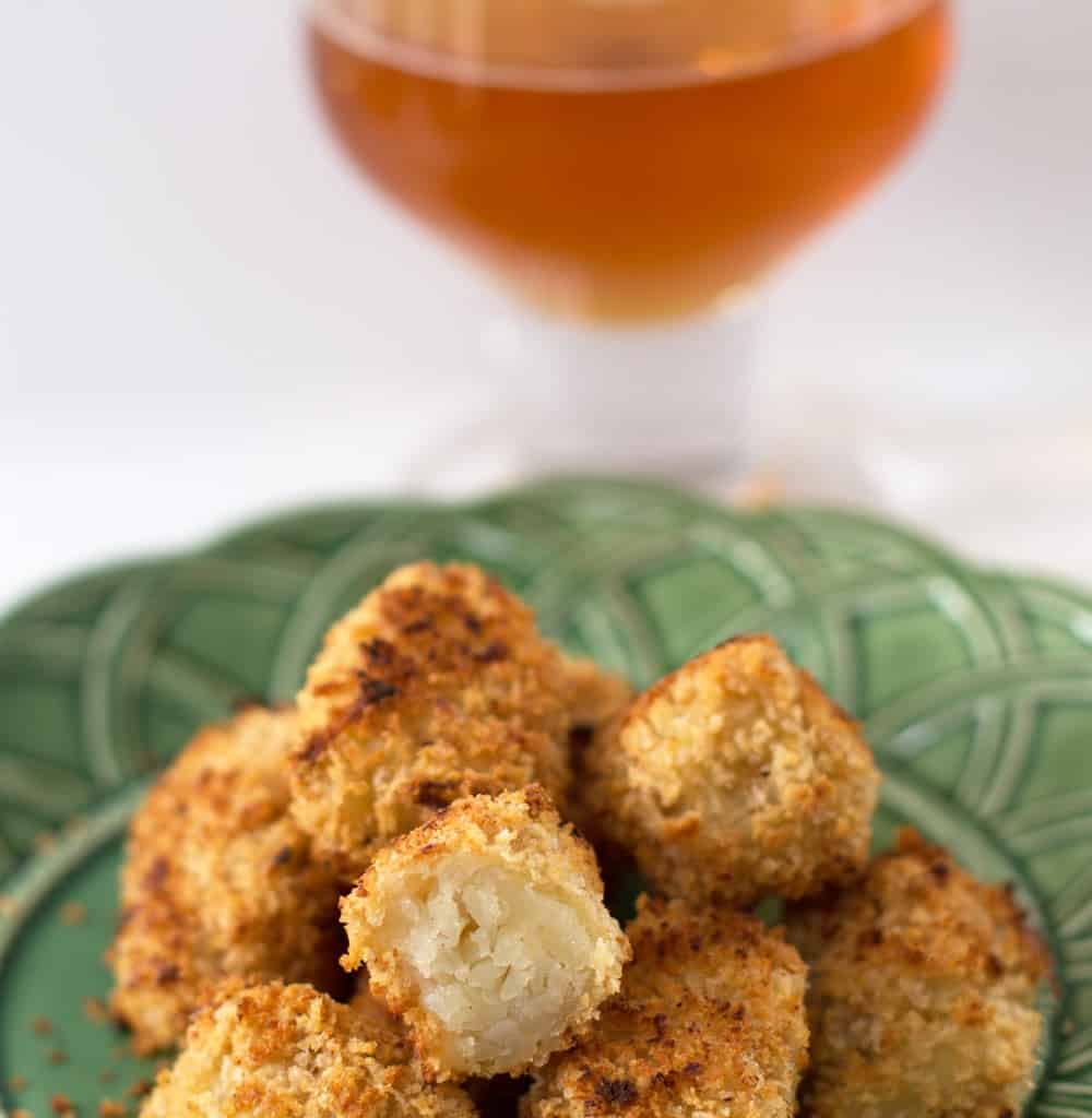 Beer-coated tater tots