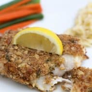 Pretzel and Mustard Crusted Fish Fillets