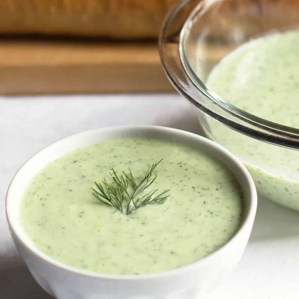Chilled Avocado Cucumber Soup - a perfect refreshing summer light meal, appetizer, or first course. | Mother Would Know 