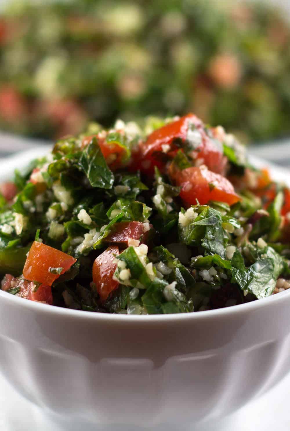 A bowl of not-quite traditional tabouli