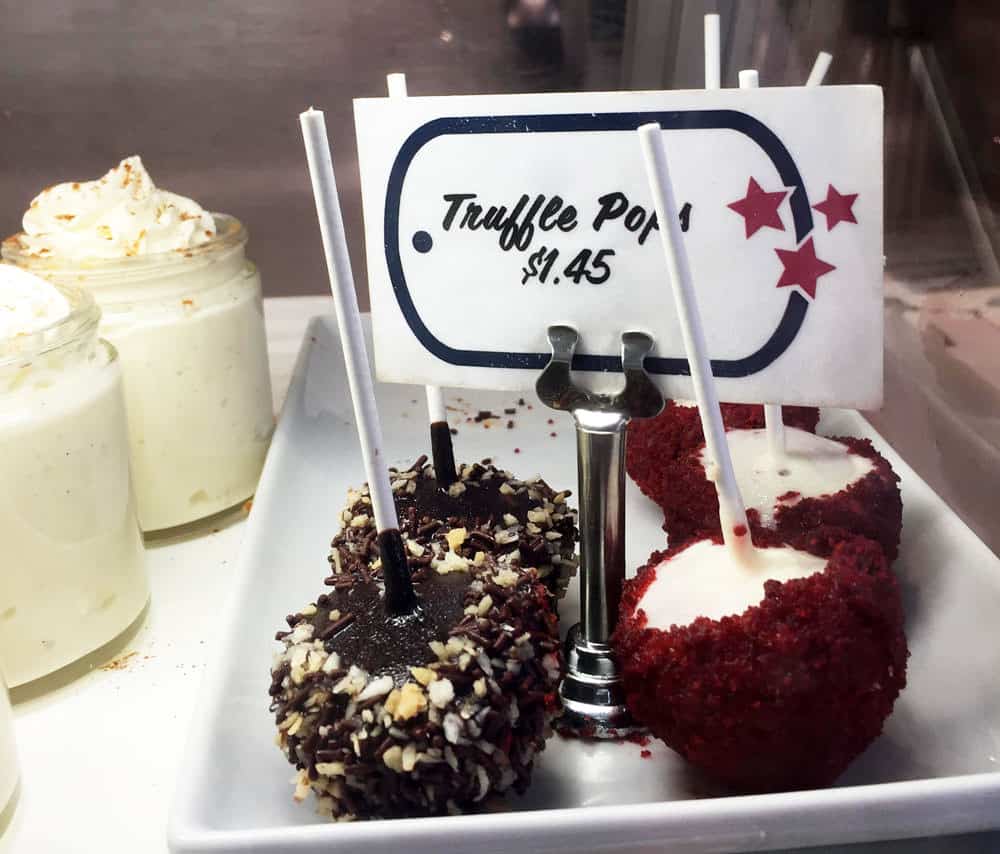 Cake pops and key lime custard pots from DC's Dog Tag Bakery.