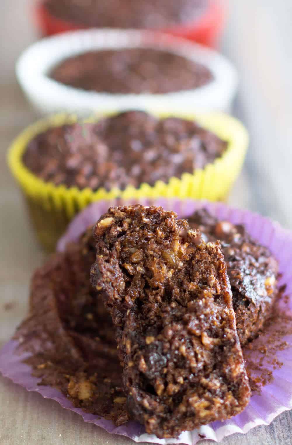 Morning glory bran muffins - a perfect, handheld breakfast. Delicious, healthy and easy to freeze and re-heat. | Mother Would Know