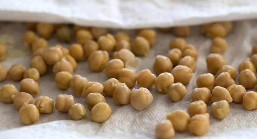 Drying chickpeas for oven-roasted chickpeas. | Mother Would Know