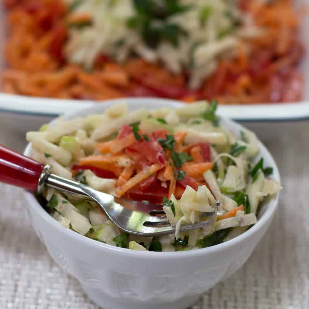 Celery Root Carrot Apple Salad