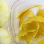 Lemon peel and sugar for lemon rosemary shrub. | Mother Would Know