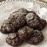 18th Century Crispy Intensely Chocolate Cookies on a silver plate | Mother Would Know