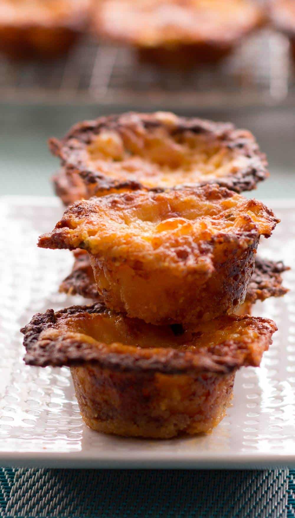 Stacks of Crunchy Cheesy Coffee Potato Cups. | Mother Would Know
