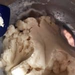 making dough for arepas