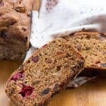 cranberry applesauce bread slices