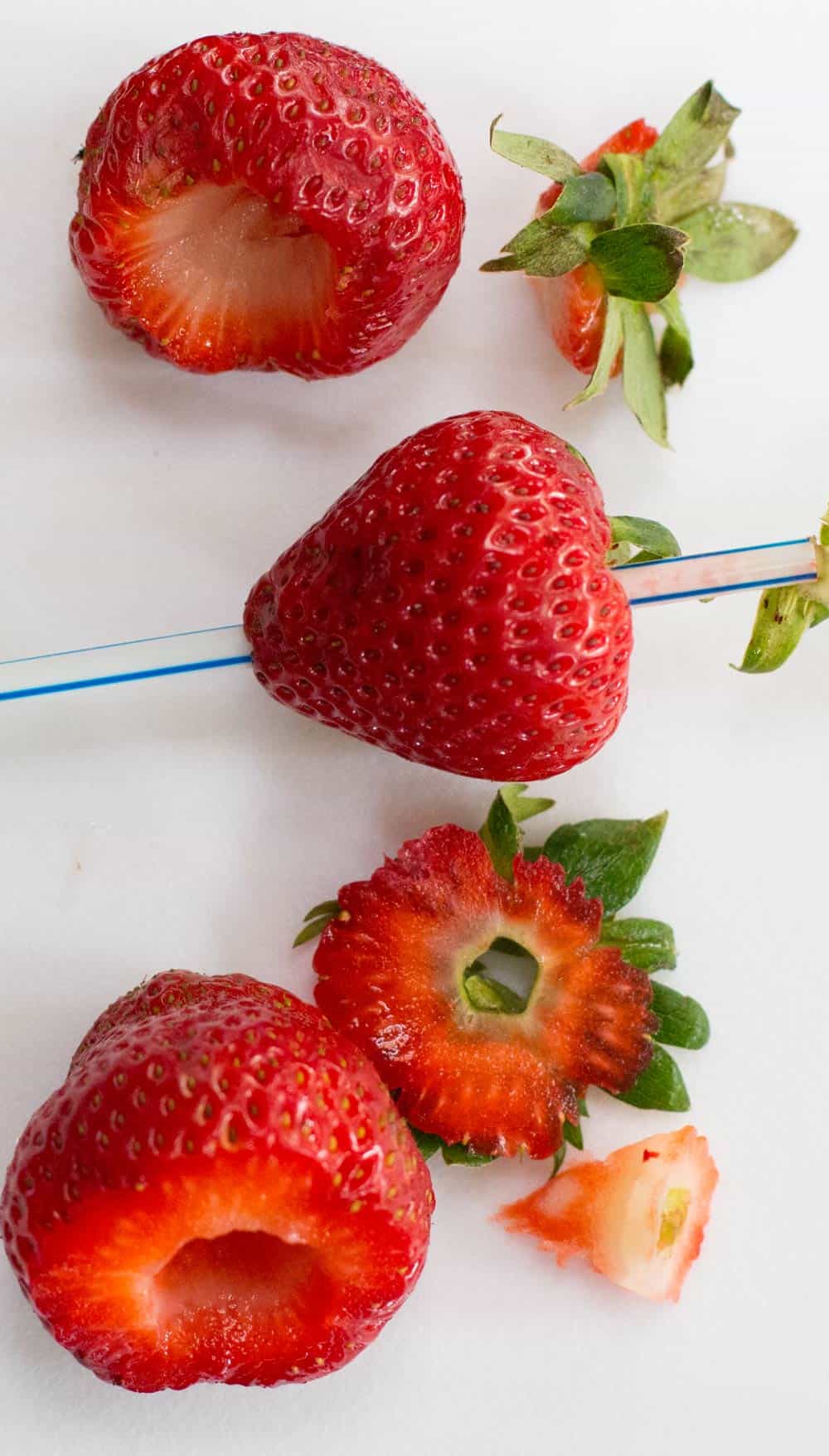 3 ways to hull strawberries