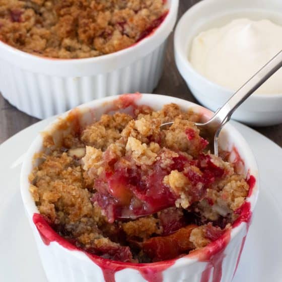 Baked Fruit with Granola Crisp Topping