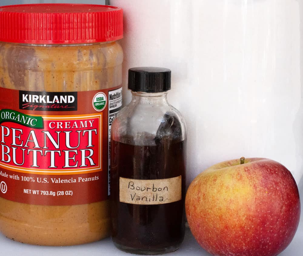 ingredients for vegan peanut butter cookies