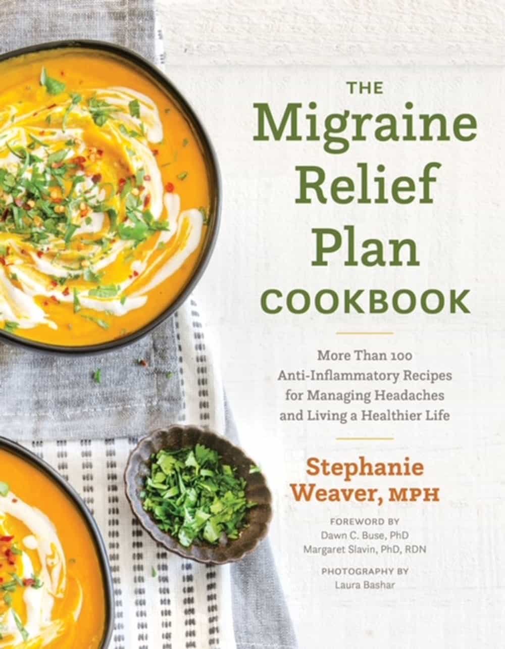 cover of the Migraine Relief Plan Cookbook