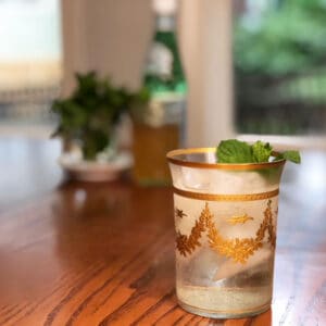 Mint Mocktail in a fancy glass