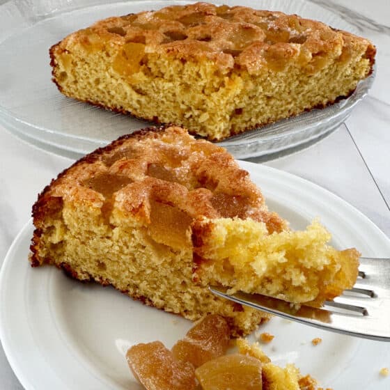 Almond Ginger Yogurt Cake