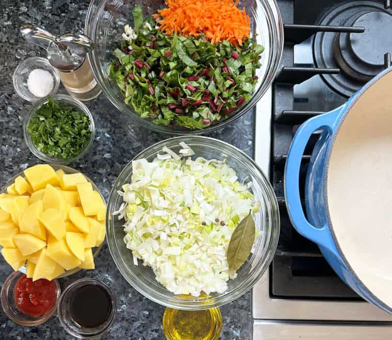 Beet Greens Soup, The Vegan Version Mother Would Know