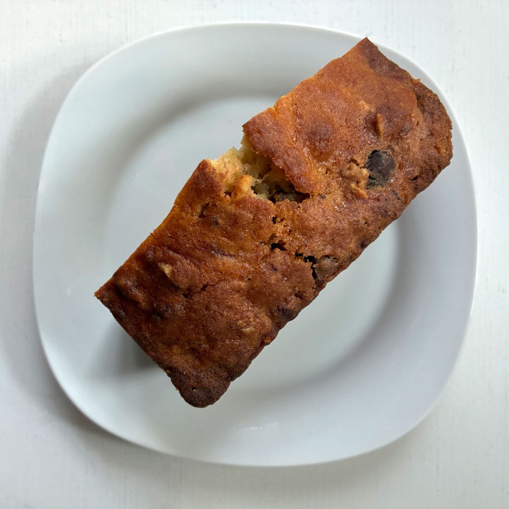 overhead of banana bread mistake
